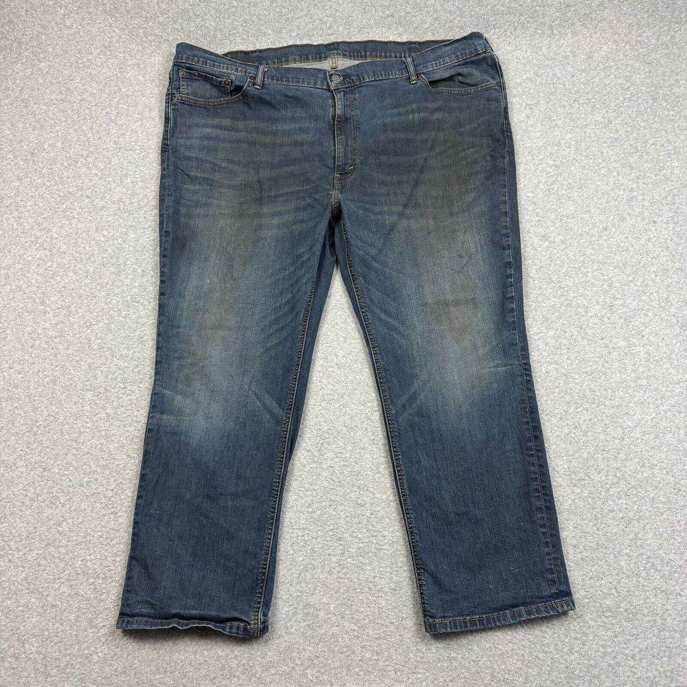 Levi's 541 Athletic Tapered Jeans Mens 50x30 Actual 46x27 Big&Tall Stretch Blue